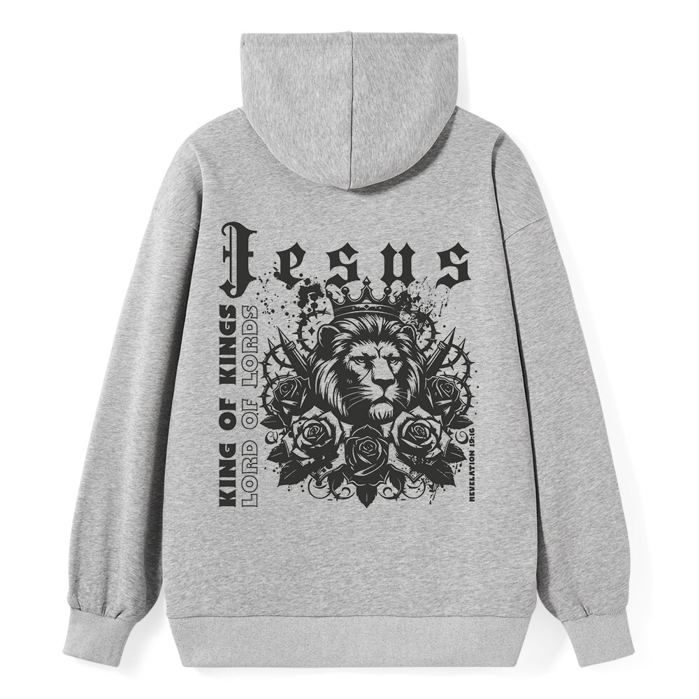 King Of Kings Jesus Lion Classic Christian Hoodie