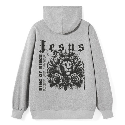King Of Kings Jesus Lion Classic Christian Hoodie