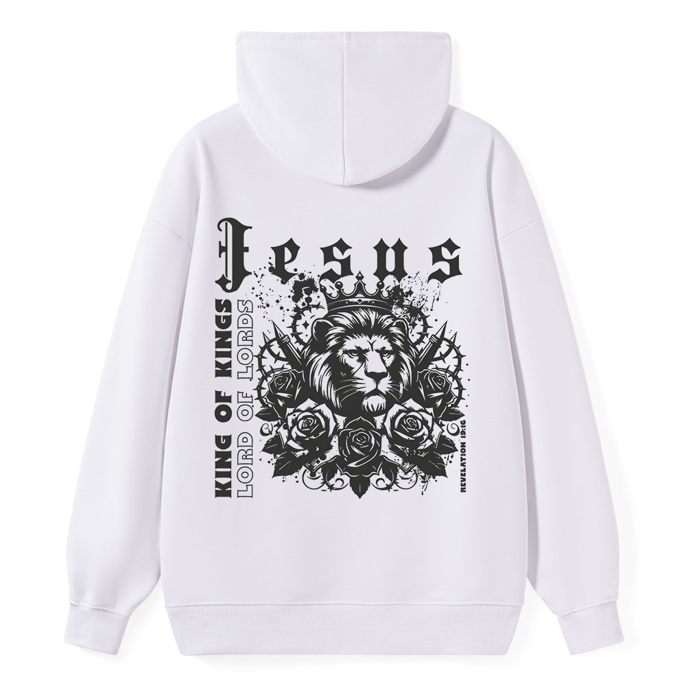 King Of Kings Jesus Lion Classic Christian Hoodie