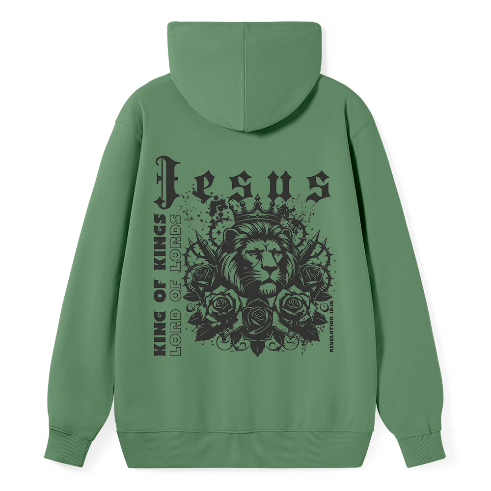 King Of Kings Jesus Lion Classic Christian Hoodie
