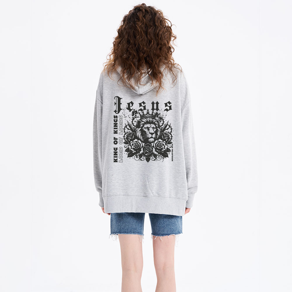 King Of Kings Jesus Lion Classic Christian Hoodie
