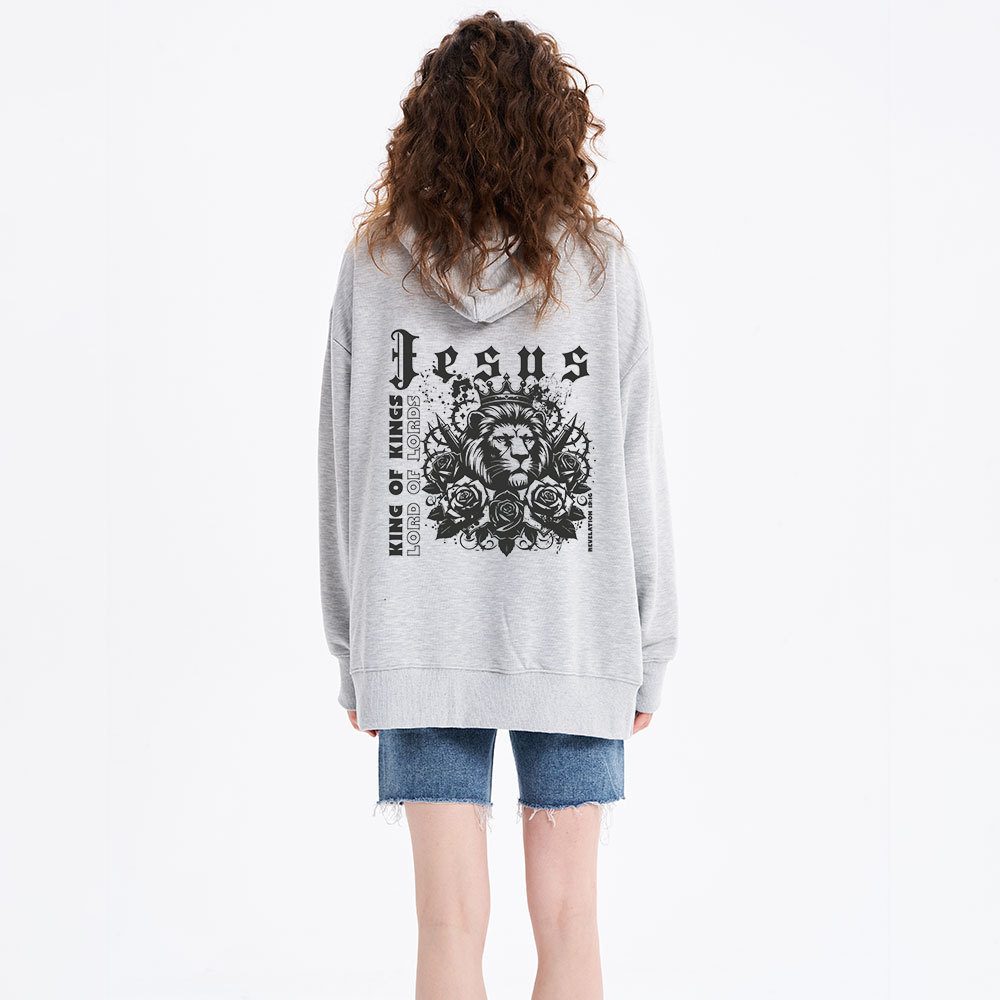 King Of Kings Jesus Lion Classic Christian Hoodie