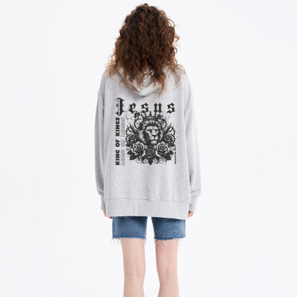 King Of Kings Jesus Lion Classic Christian Hoodie