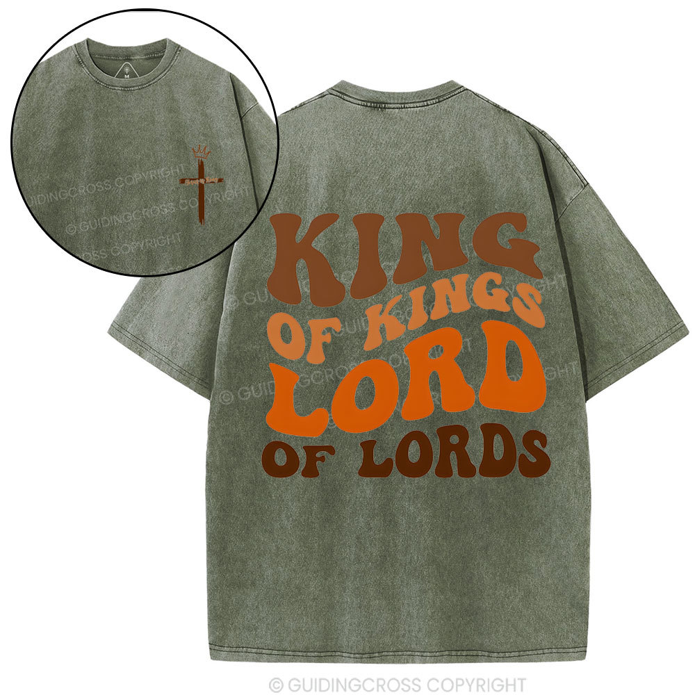 King Of Kings Lord Of Lords christian Washed T-Shirt