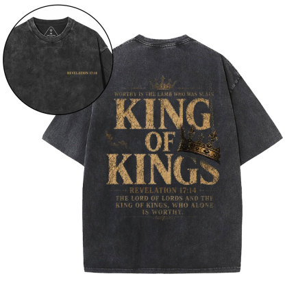King Of Kings Christian Washed T-Shirt
