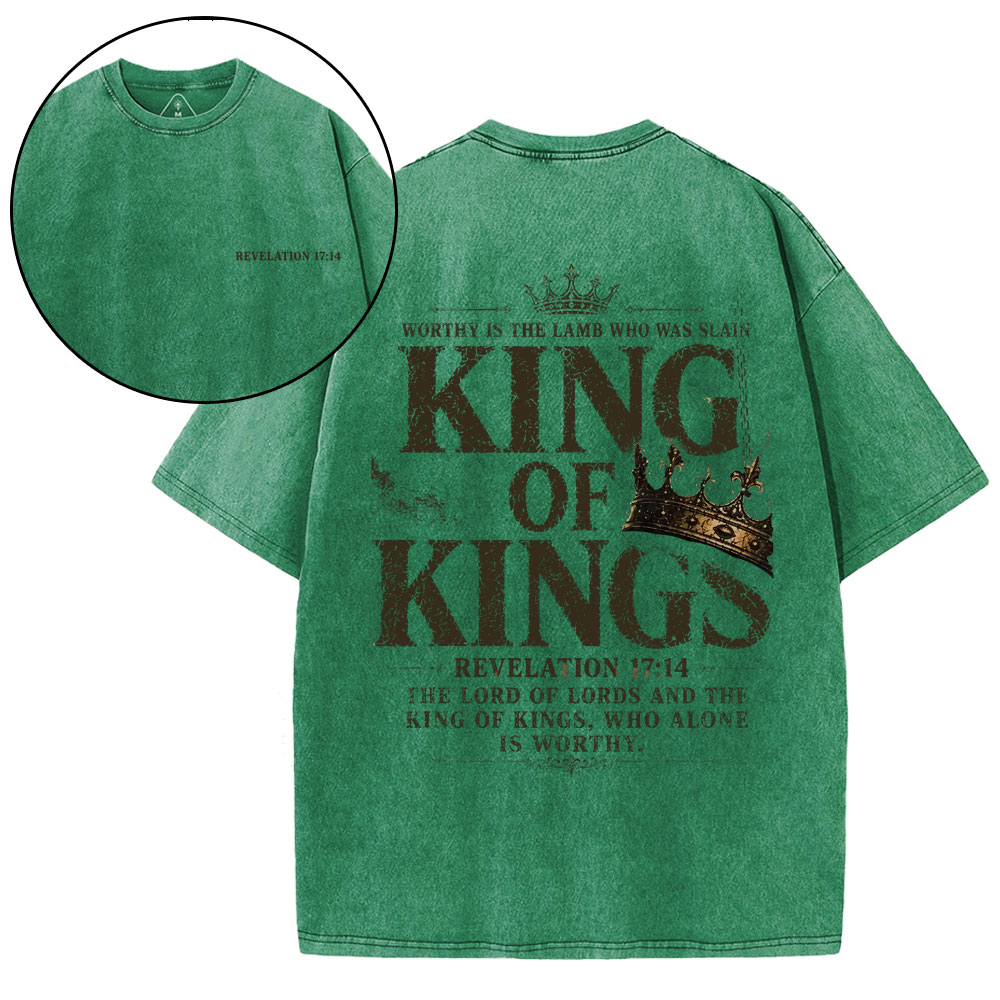 King Of Kings Christian Washed T-Shirt
