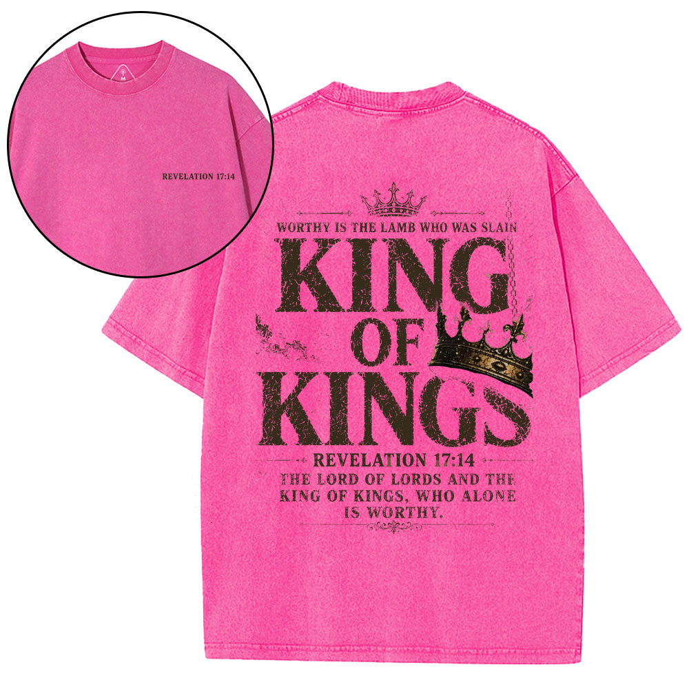 King Of Kings Christian Washed T-Shirt
