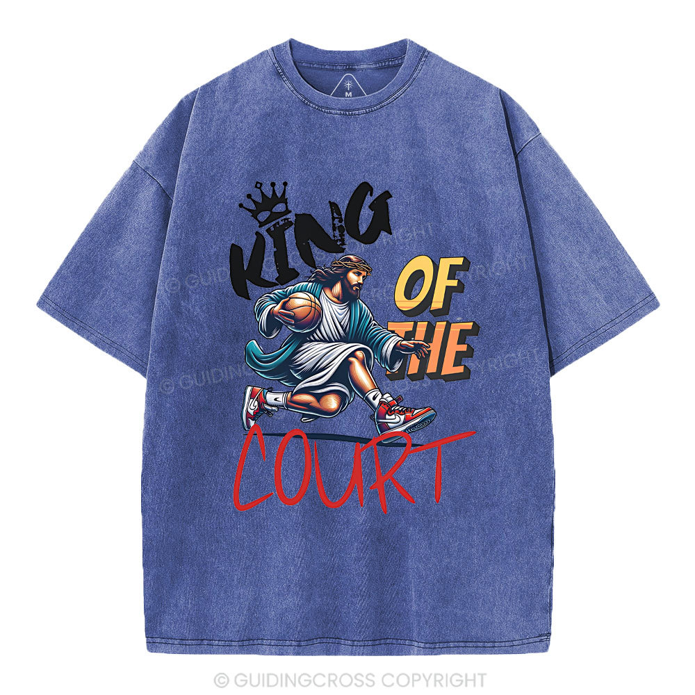 King Of The Court Christian Washed T-Shirt
