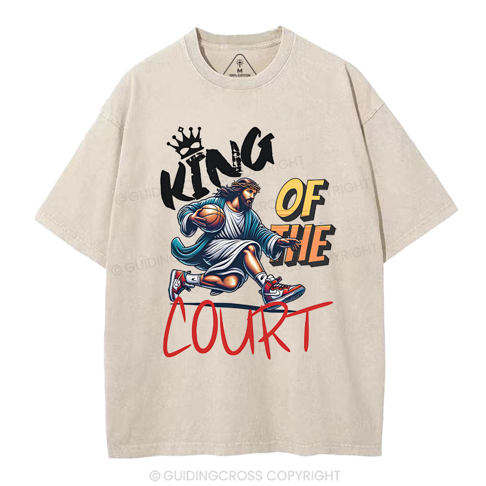 King Of The Court Christian Washed T-Shirt