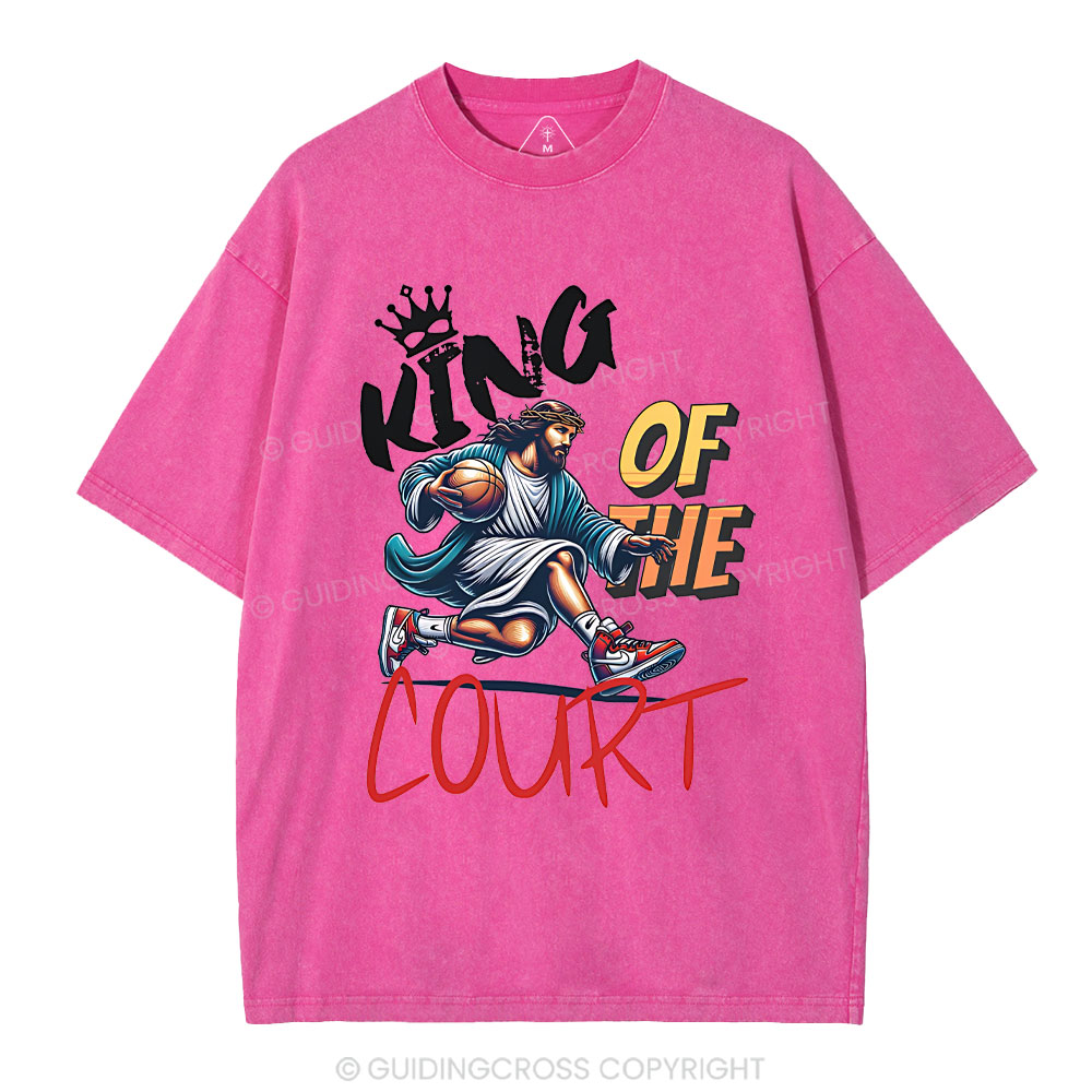 King Of The Court Christian Washed T-Shirt