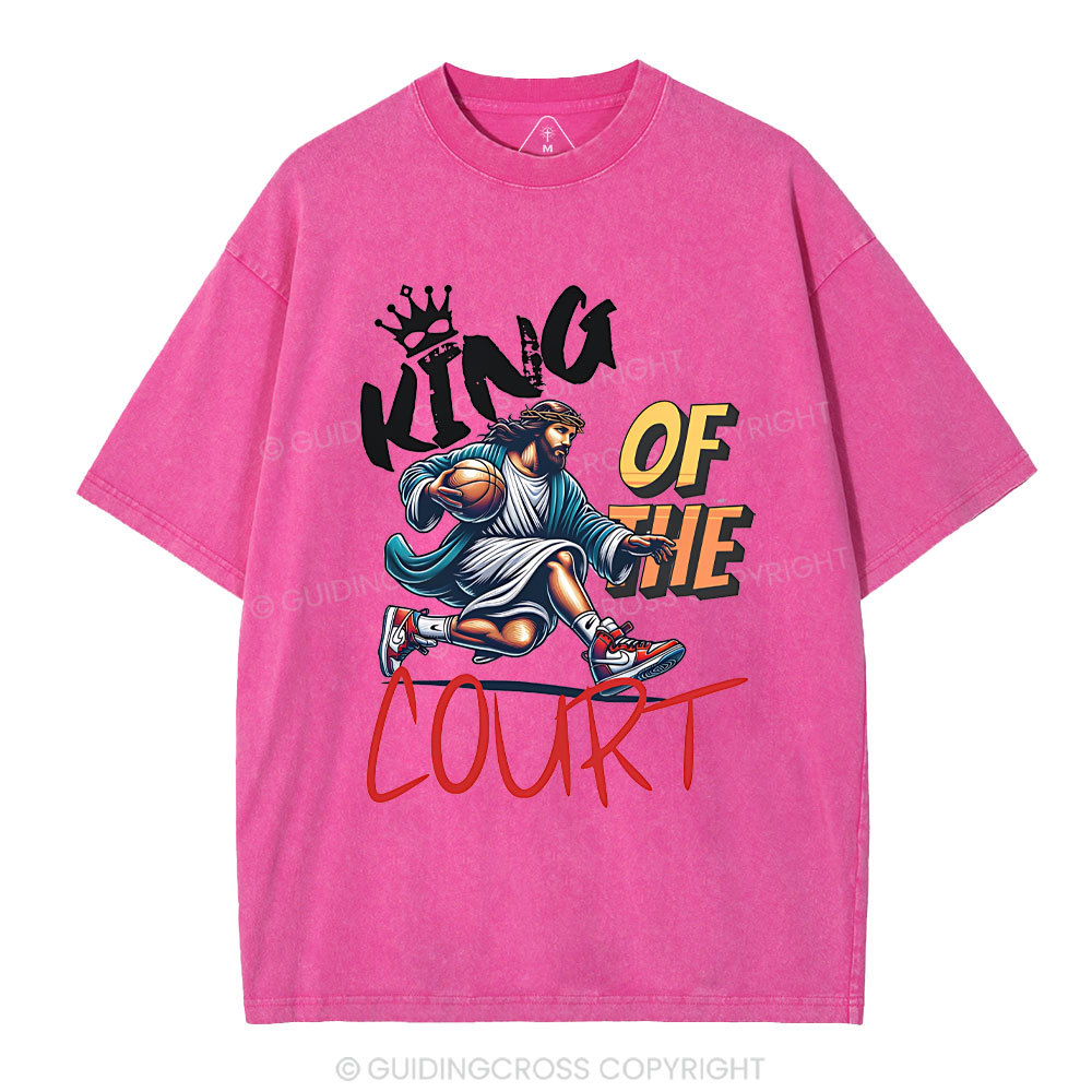 King Of The Court Christian Washed T-Shirt
