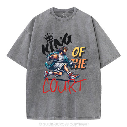 King Of The Court Christian Washed T-Shirt