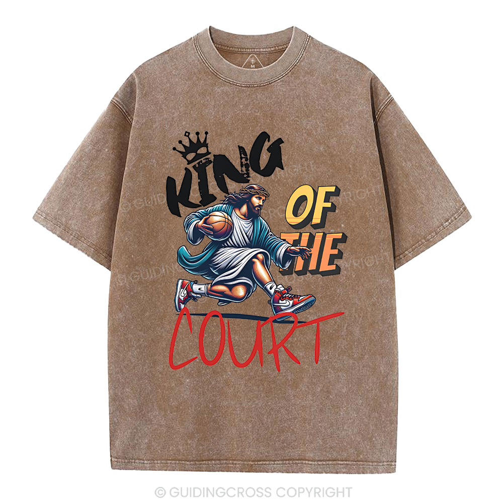 King Of The Court Christian Washed T-Shirt