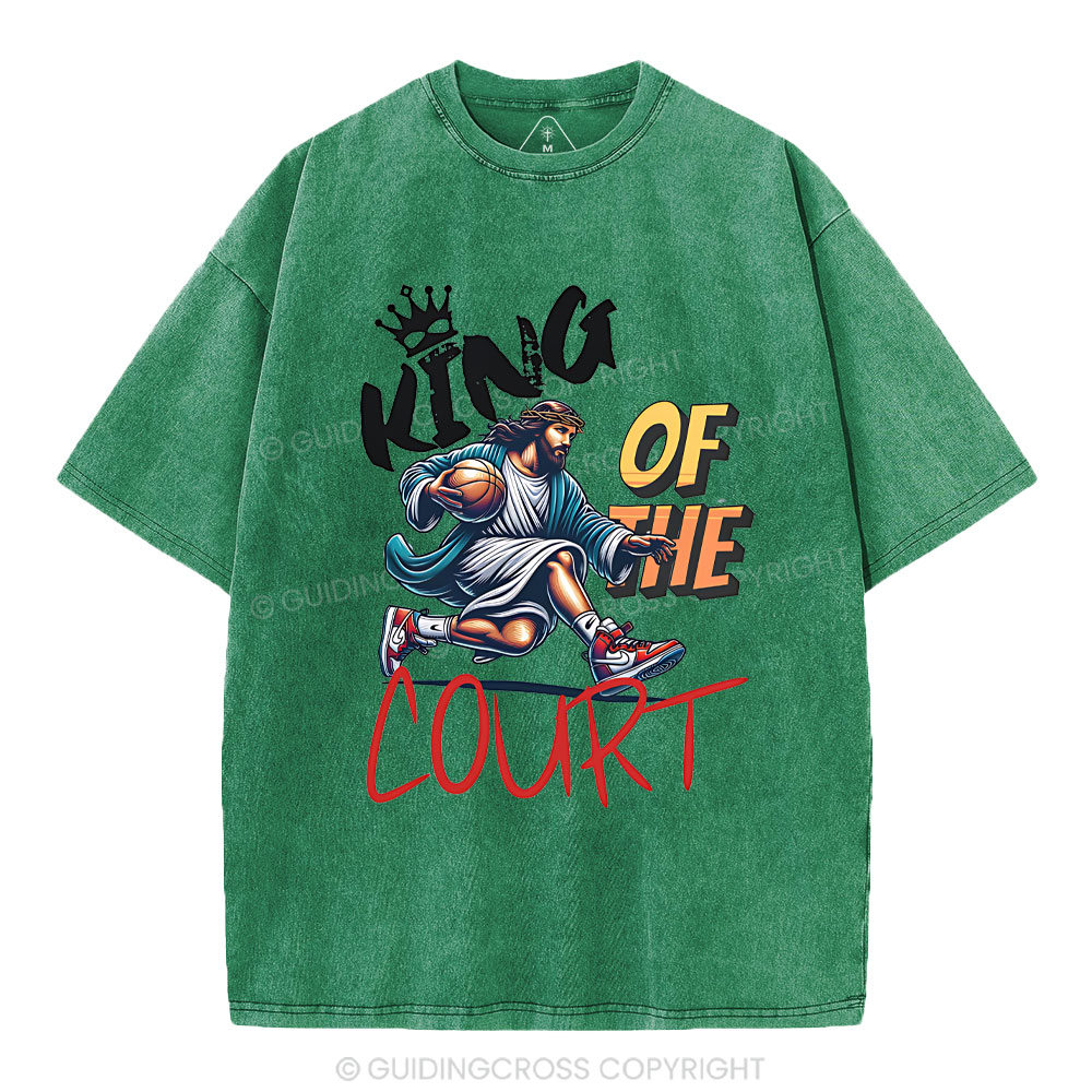 King Of The Court Christian Washed T-Shirt