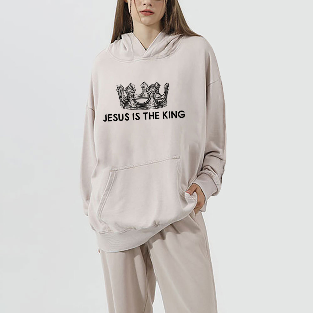 King of Glory Christian Washed Hoodie