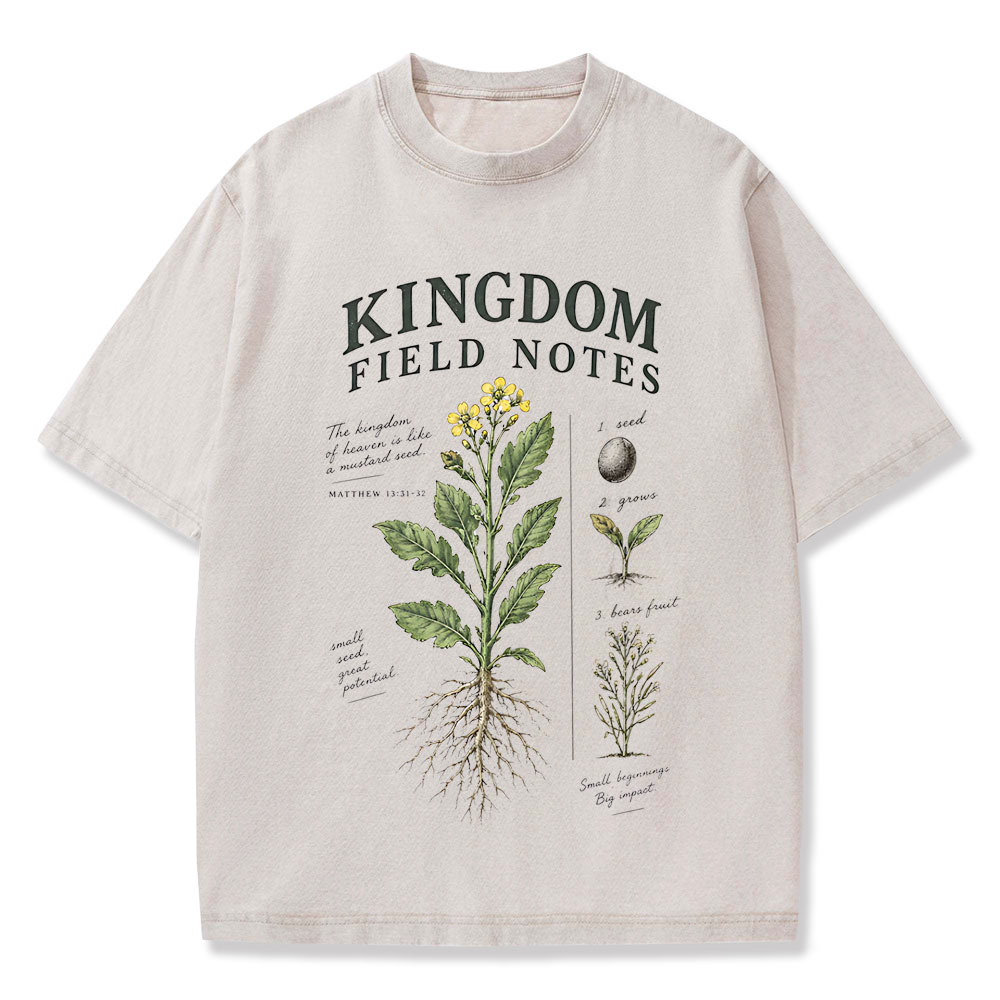 Kingdom Field Notes Christian Washed T-Shirt