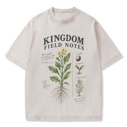 Kingdom Field Notes Christian Washed T-Shirt