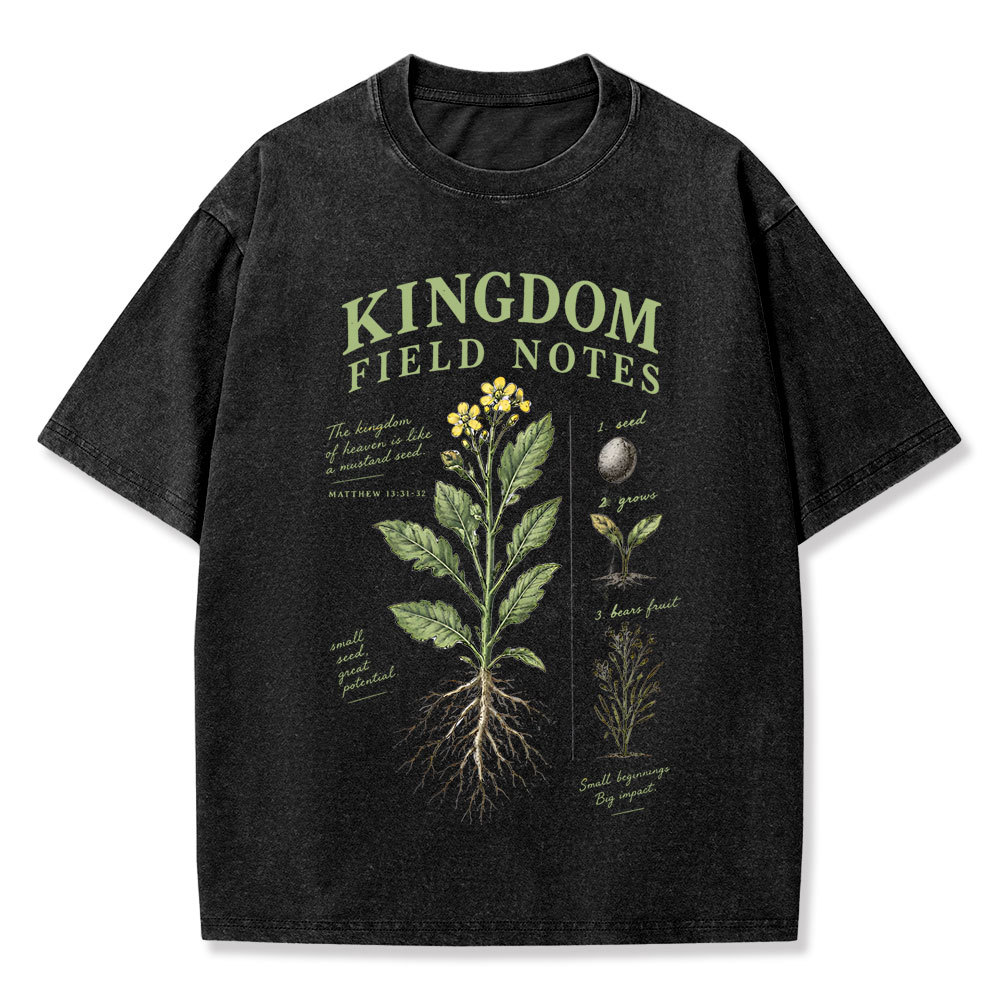 Kingdom Field Notes Christian Washed T-Shirt