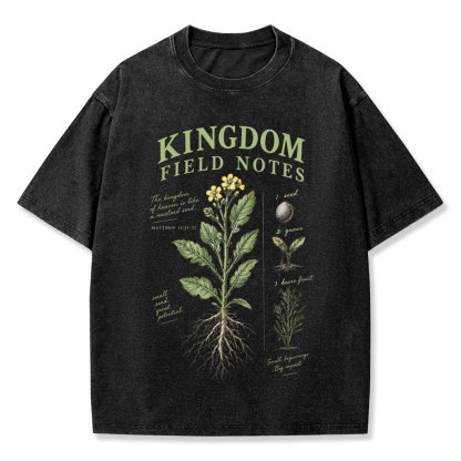 Kingdom Field Notes Christian Washed T-Shirt