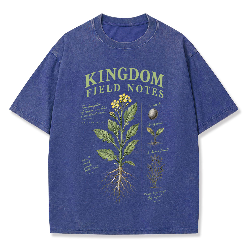 Kingdom Field Notes Christian Washed T-Shirt