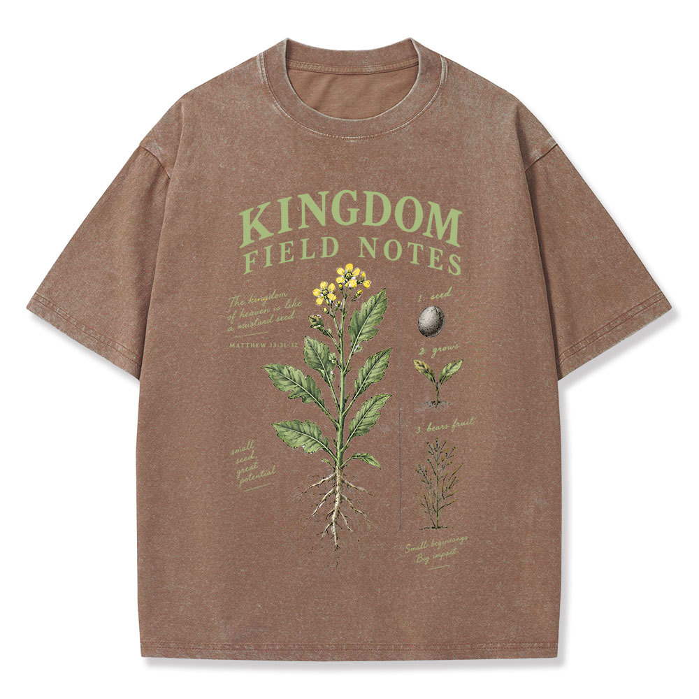 Kingdom Field Notes Christian Washed T-Shirt