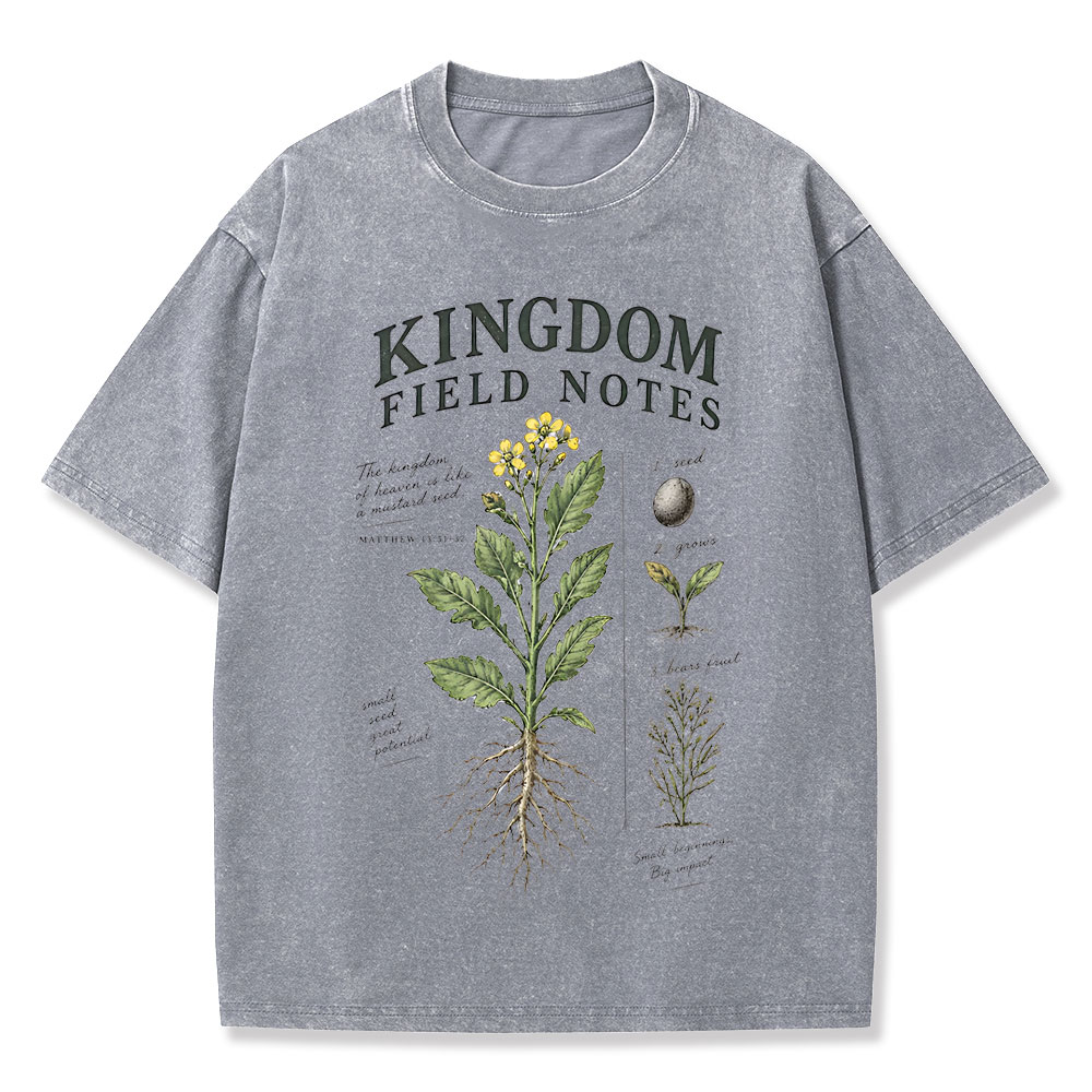 Kingdom Field Notes Christian Washed T-Shirt
