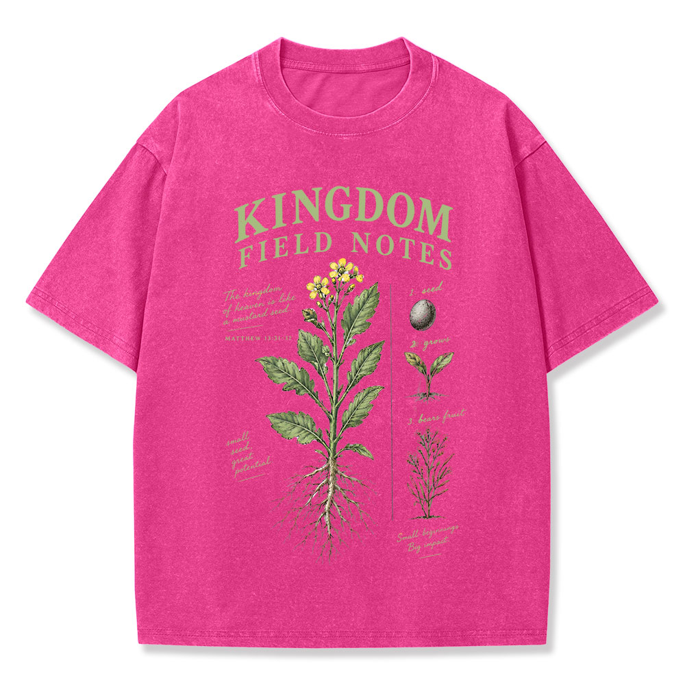 Kingdom Field Notes Christian Washed T-Shirt