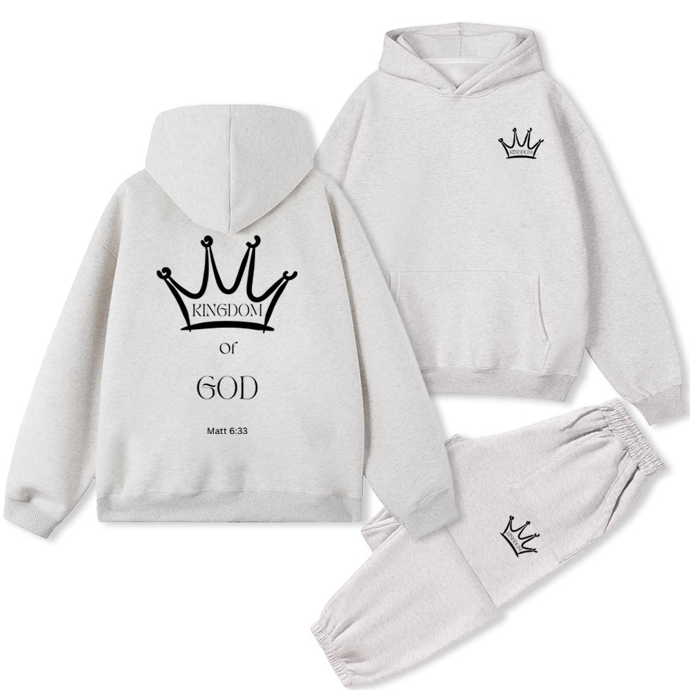 Kingdom Of God Christian Fleece Hoodie Set