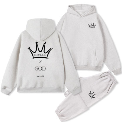 Kingdom Of God Christian Fleece Hoodie Set