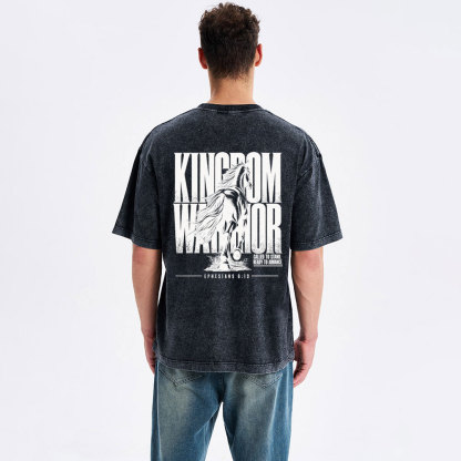 Kingdom Warrior Christian Washed T-Shirt