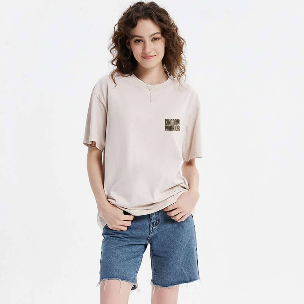 Kingdom Warrior Christian Washed T-Shirt