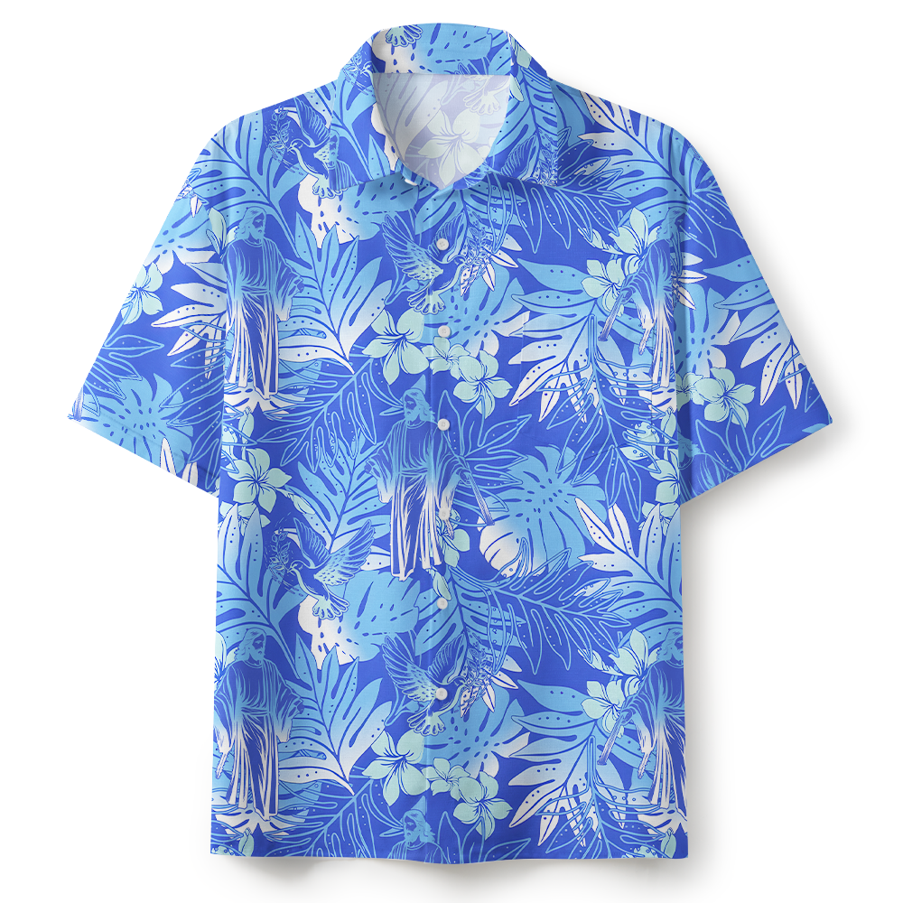 Frist Of All I'm God Pieces Christian Hawaiian Shirt Sale - GuidingCross