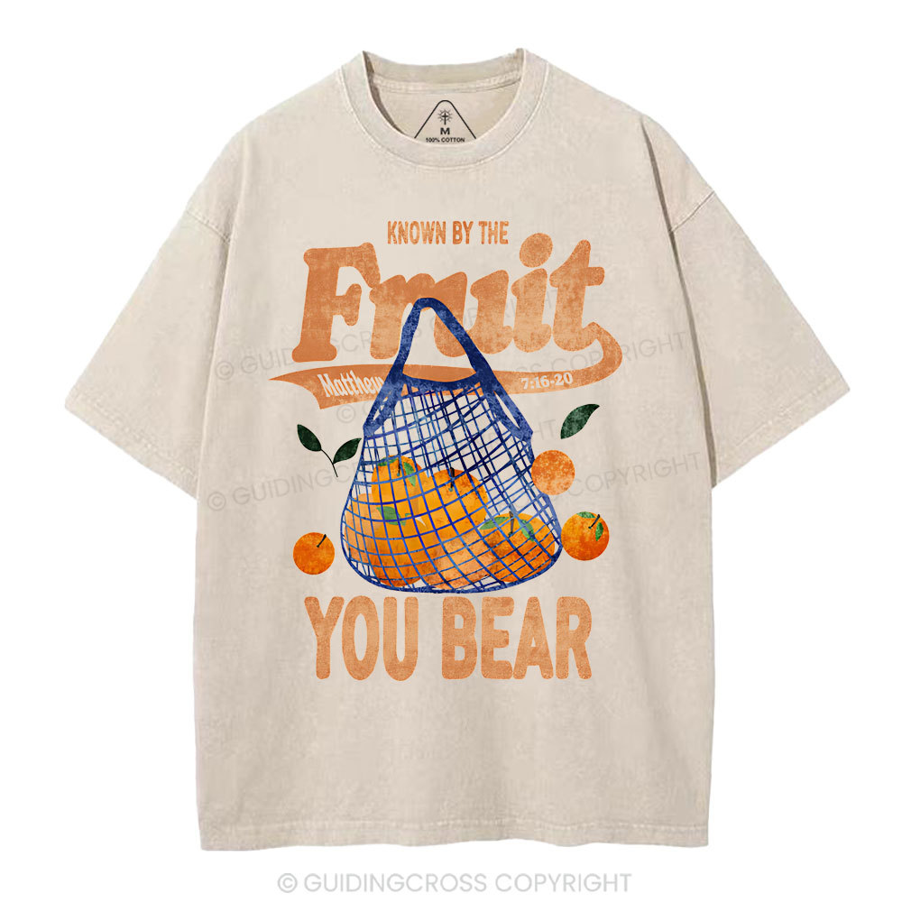 Known By The Fruit Christian Washed T-Shirt