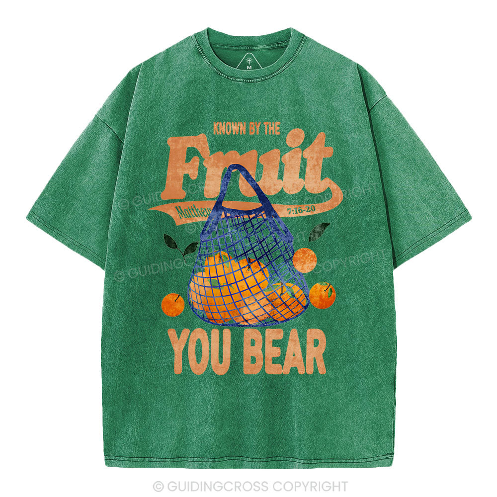Known By The Fruit Christian Washed T-Shirt