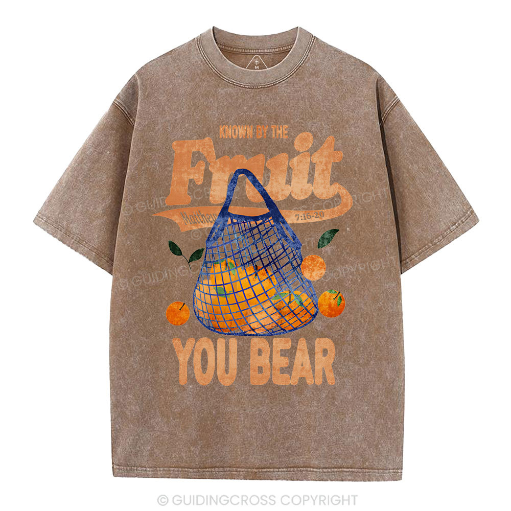 Known By The Fruit Christian Washed T-Shirt