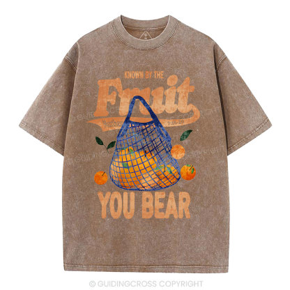 Known By The Fruit Christian Washed T-Shirt