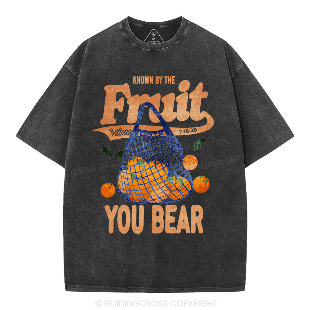 Known By The Fruit Christian Washed T-Shirt