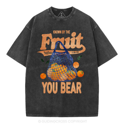Known By The Fruit Christian Washed T-Shirt