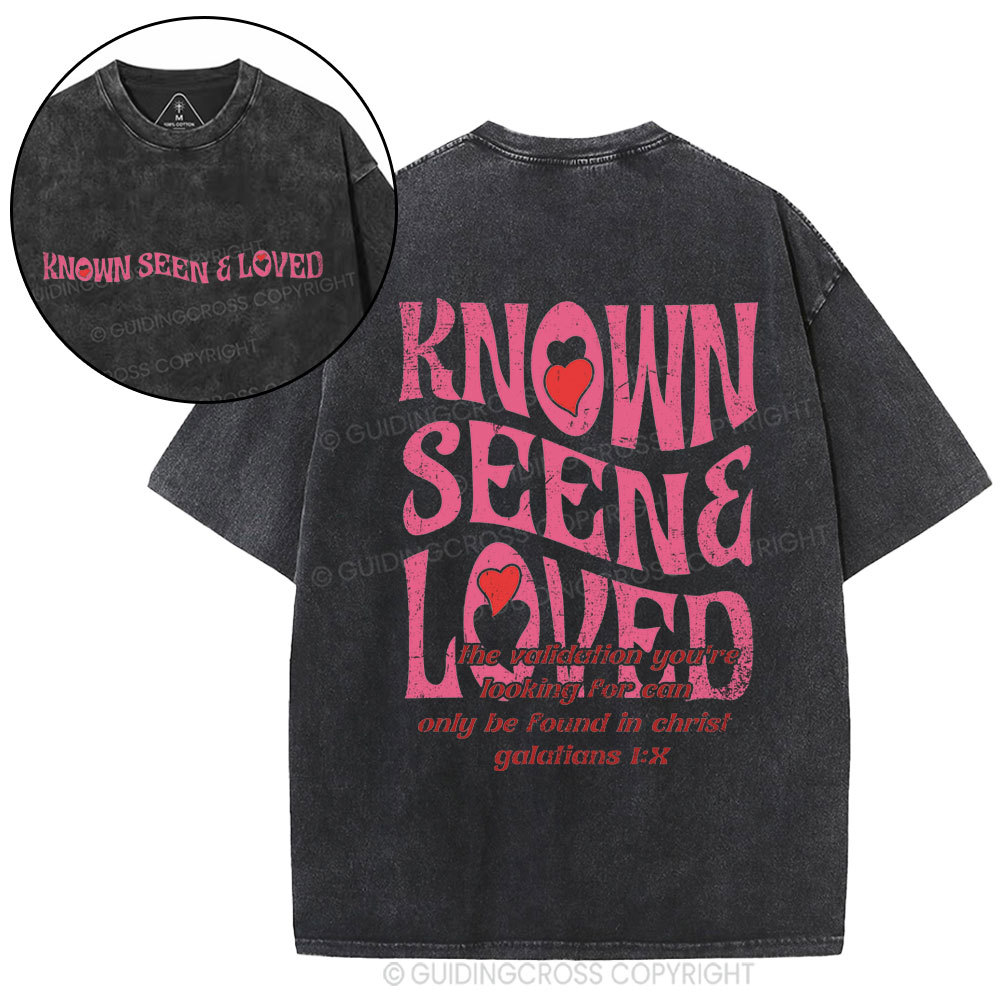 Known Seen&Loved Christian Washed T-Shirt