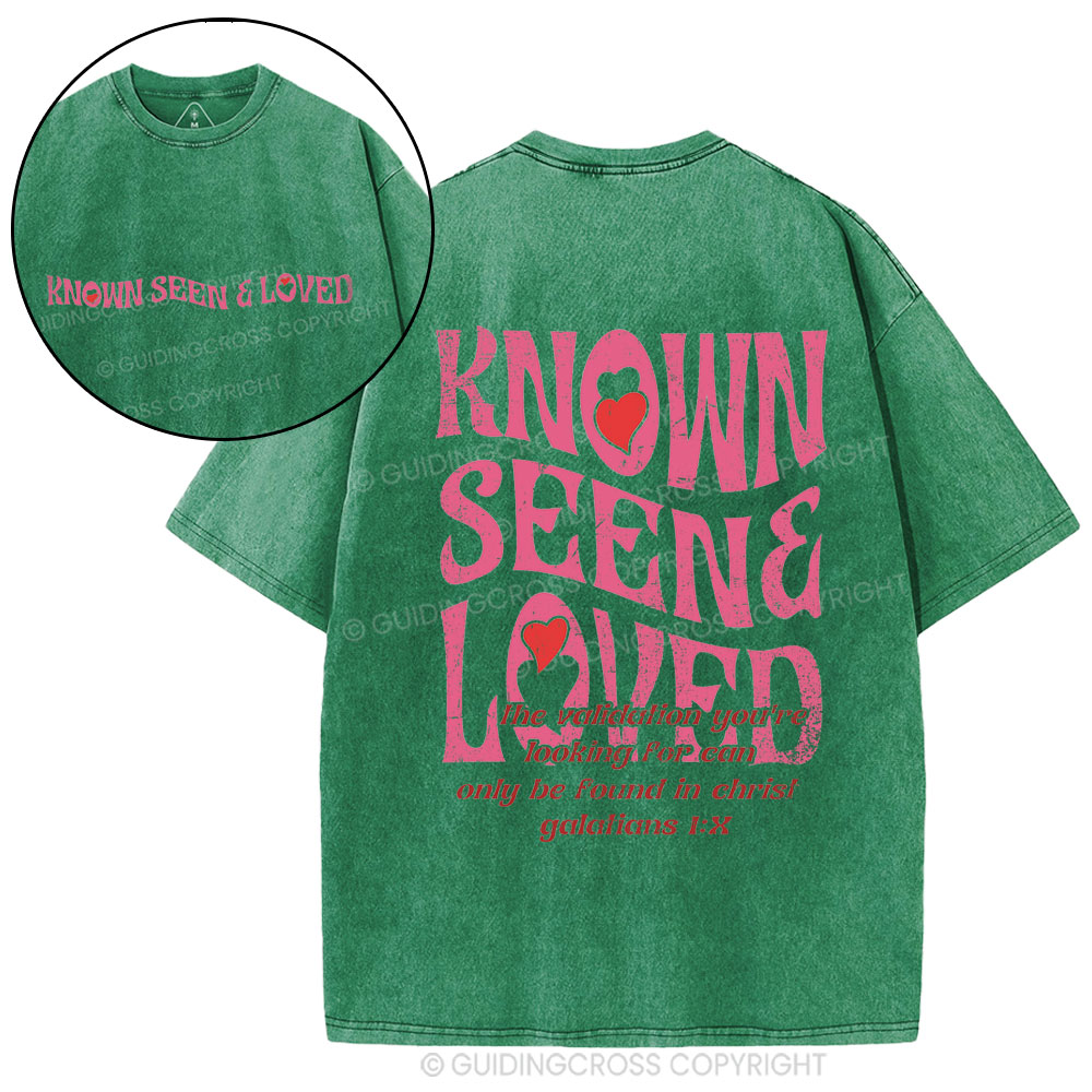 Known Seen&Loved Christian Washed T-Shirt