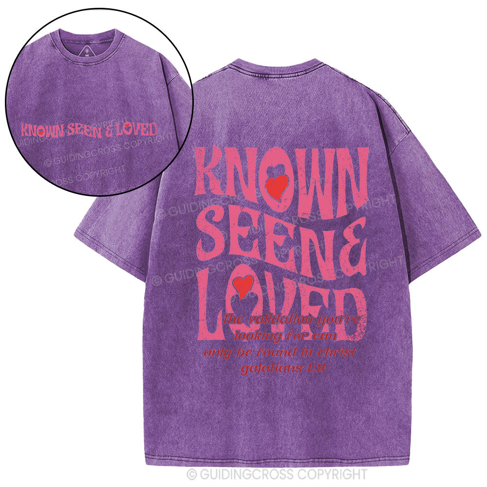 Known Seen&Loved Christian Washed T-Shirt