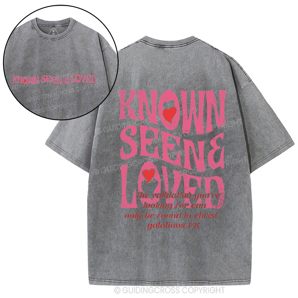 Known Seen&Loved Christian Washed T-Shirt