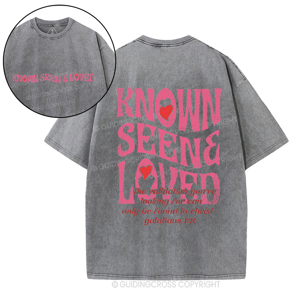 Known Seen&Loved Christian Washed T-Shirt