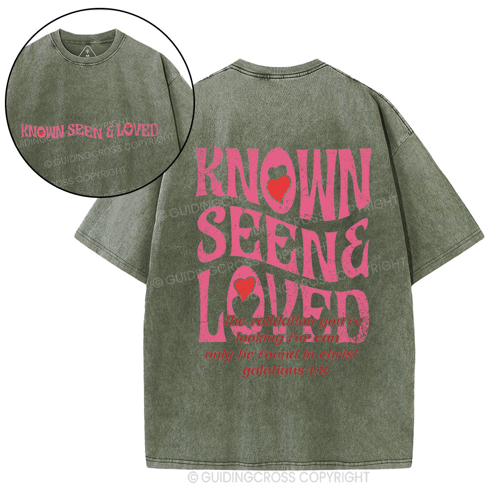 Known Seen&Loved Christian Washed T-Shirt