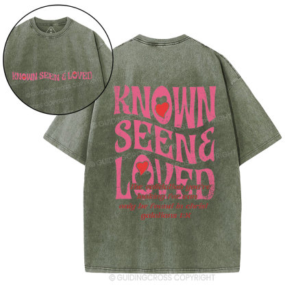 Known Seen&Loved Christian Washed T-Shirt