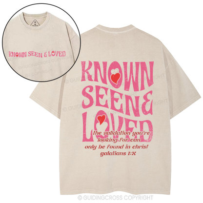 Known Seen&Loved Christian Washed T-Shirt