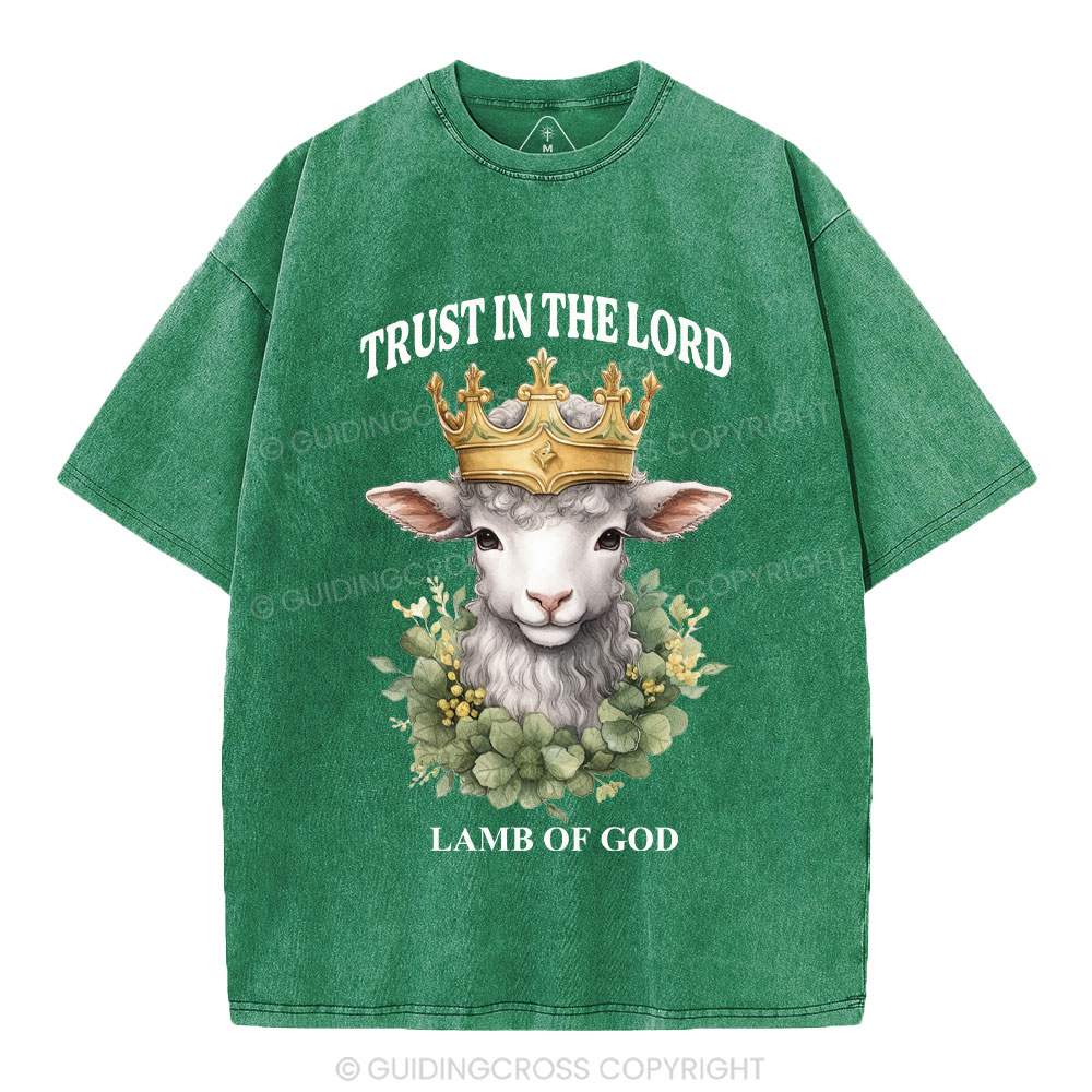 Lamb Of God Christian Washed T-Shirt