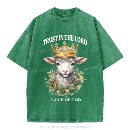 Lamb Of God Christian Washed T-Shirt