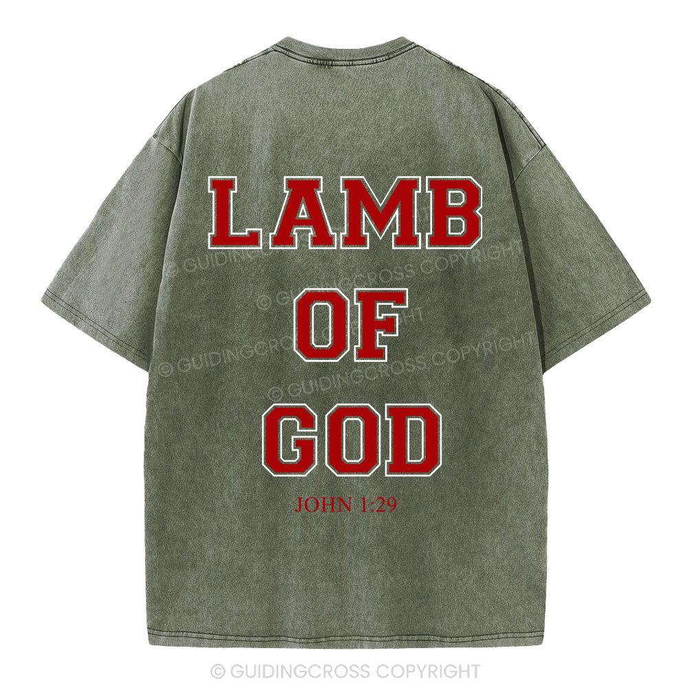 Lamb Of God Christian Washed T-Shirt