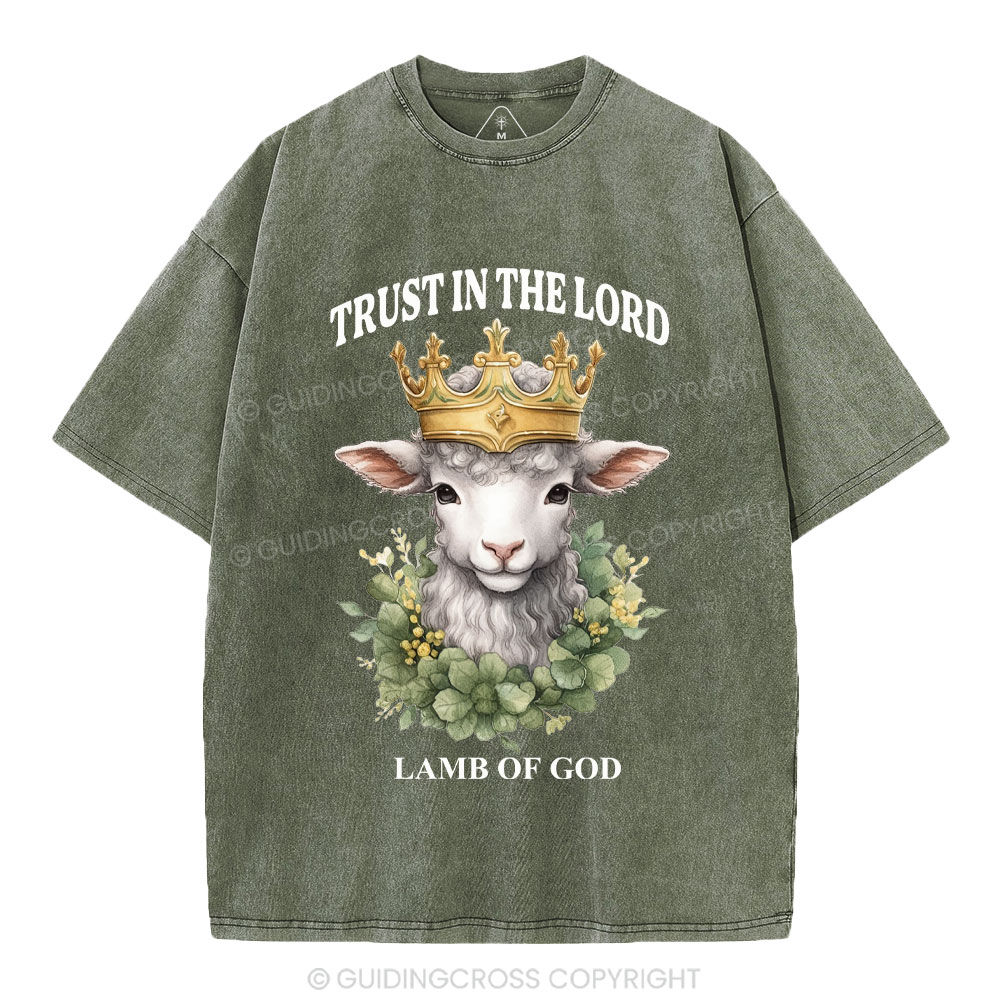 Lamb Of God Christian Washed T-Shirt
